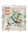 Wall mural - Blue bird on green branch Andrea Haase | FEEBY