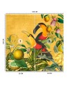 Wall mural - Parrots in leaves abstract animals Andrea Haase | FEEBY