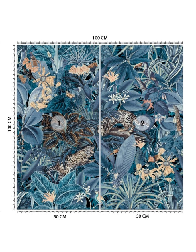 Stylish wall mural - Tropical nature abstraction Andrea Haase | FEEBY