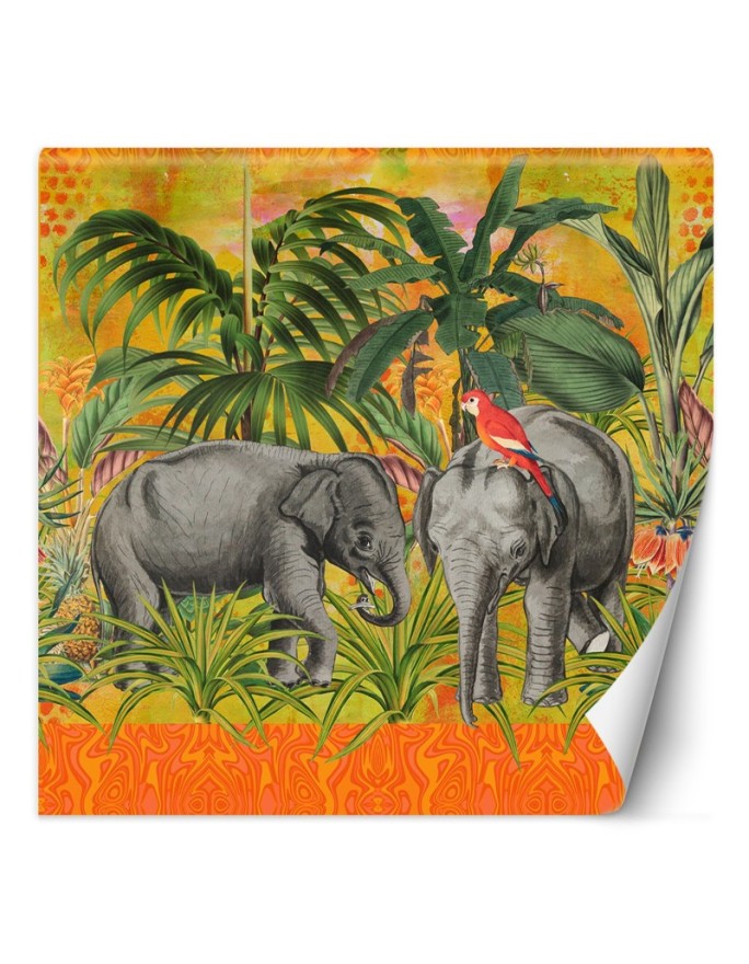 Wall mural Jungle Orange...