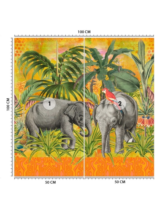 Modern wall murals - Elephants exotic animals elephants Andrea Haase | FEEBY