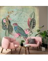 Exotic wall murals - Birds green abstract Andrea Haase | FEEBY