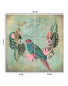 Exotic wall murals - Birds green abstract Andrea Haase | FEEBY