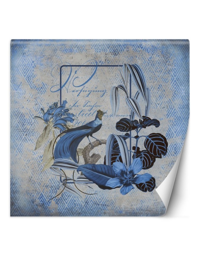Stylish wall murals - Birds blue abstraction animals Andrea Haase | FEEBY