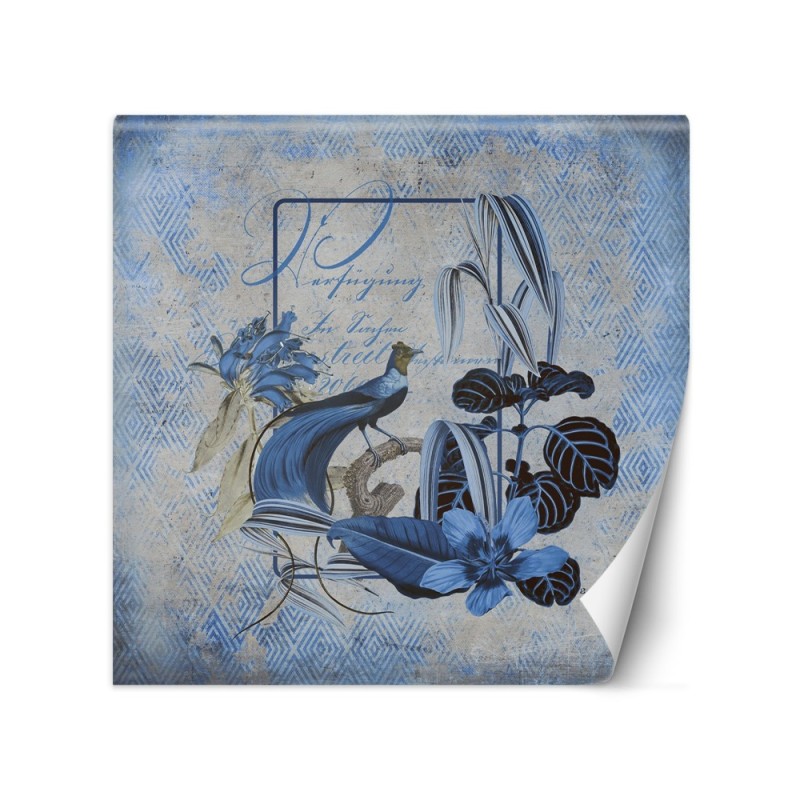 Stylish wall murals - Birds blue abstraction animals Andrea Haase | FEEBY