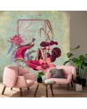 Exotic wall mural - Green red abstraction Andrea Haase | FEEBY