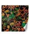 Wall mural - Bird against tropical leaves colourful abstraction Andrea Haase | FEEBY