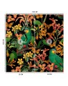 Wall mural - Bird against tropical leaves colourful abstraction Andrea Haase | FEEBY