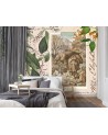Fashionable wall mural - Beige abstract animals Andrea Haase | FEEBY