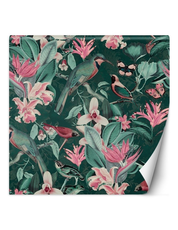 Original wall mural - Tropical abstraction birds animals Andrea Haase | FEEBY