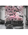 Mural - Flamingos pink peony flowers Andrea Haase | FEEBY