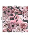 Mural - Flamingos pink peony flowers Andrea Haase | FEEBY