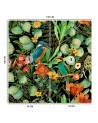 Exotic wall mural - Jungle birds on green background Andrea Haase | FEEBY