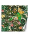 Wall mural - Jungle birds on green background abstract Andrea Haase | FEEBY