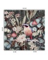 Inspirational wall mural - Bird leaves nature abstract Andrea Haase | FEEBY