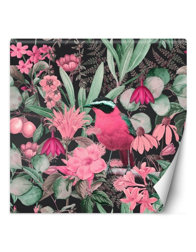 Wall mural - Colourful bird leaves flowers nature Andrea Haase | FEEBY