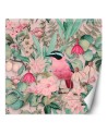 Wall mural - Coloured bird leaves flowers nature Andrea Haase | FEEBY