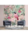 Wall mural - Coloured bird leaves flowers nature Andrea Haase | FEEBY