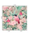Wall mural - Coloured bird leaves flowers nature Andrea Haase | FEEBY