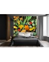 Photo wallpaper - Jungle bird leaves flowers nature Andrea Haase | FEEBY