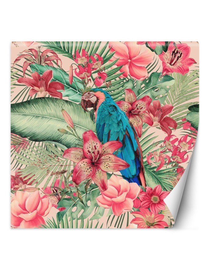 Wall mural - Parrot egothic leaves Andrea Haase | FEEBY