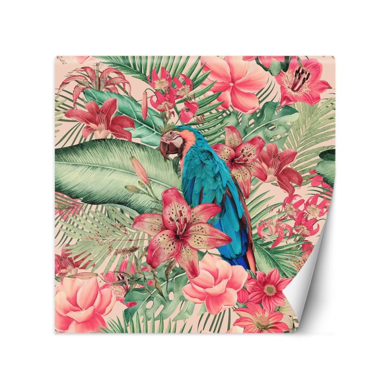 Wall mural - Parrot egothic leaves Andrea Haase | FEEBY