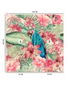 Wall mural - Parrot egothic leaves Andrea Haase | FEEBY