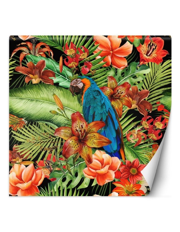 Photowall - Parrot jungle green palm leaves Andrea Haase | FEEBY