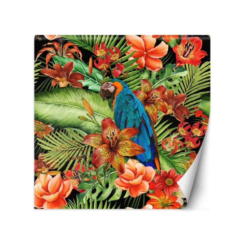 Photowall - Parrot jungle green palm leaves Andrea Haase | FEEBY