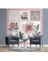 Stylish wall mural - Pink collage Flowers Andrea Haase | FEEBY