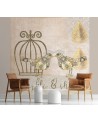 Fleece wall murals - Golden bird cage Andrea Haase | FEEBY