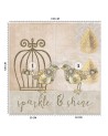 Fleece wall murals - Golden bird cage Andrea Haase | FEEBY