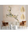 Wall murals - Deer in gold Andrea Haase | FEEBY