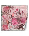 Original wall murals - Parrots and flowers in pink Andrea Haase | FEEBY