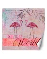 Designer wall murals - Pink flamingos animals Andrea Haase | FEEBY