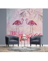Designer wall murals - Pink flamingos animals Andrea Haase | FEEBY