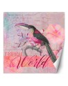 Inspirational wall murals - Parrot in pink shades nature Andrea Haase | FEEBY