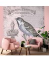 Modern wall murals - Nature bird on pink background Andrea Haase | FEEBY
