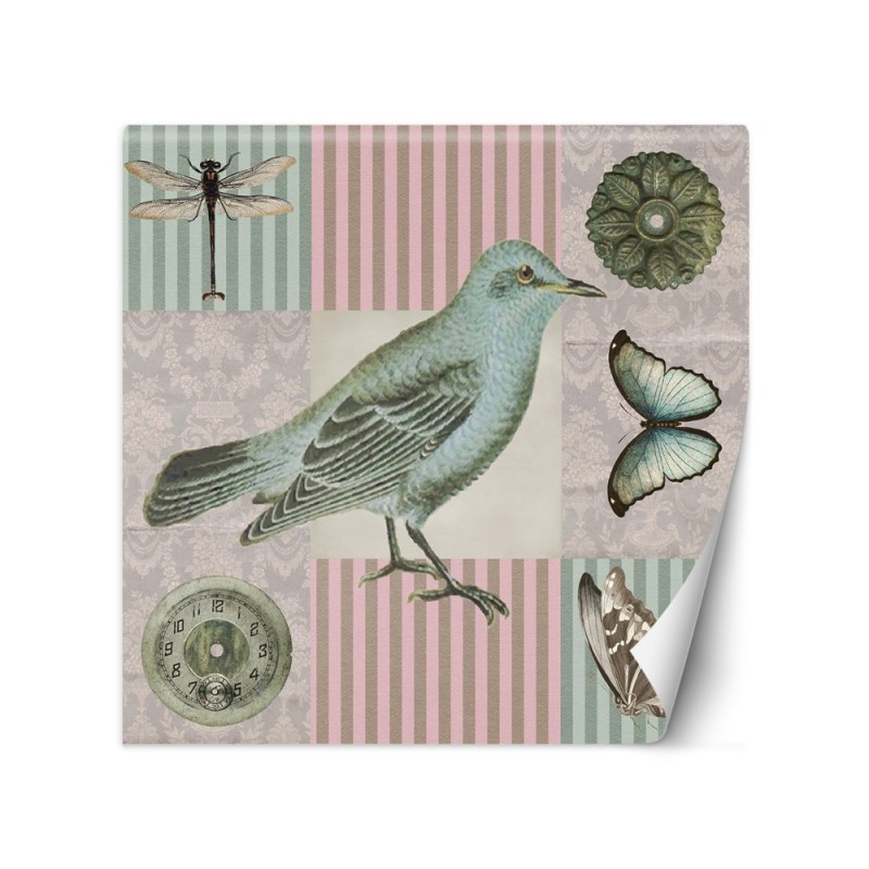 Beautiful wall murals - Bird on pink background Andrea Haase | FEEBY