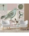 Beautiful wall murals - Bird on pink background Andrea Haase | FEEBY