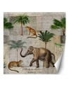 Unique Wallpapers - Elephant animals palm trees nature Andrea Haase | FEEBY