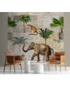 Unique Wallpapers - Elephant animals palm trees nature Andrea Haase | FEEBY