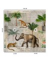 Unique Wallpapers - Elephant animals palm trees nature Andrea Haase | FEEBY