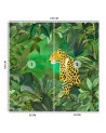 Unique Wallpapers - Nature jungle panther green leaves Andrea Haase | FEEBY
