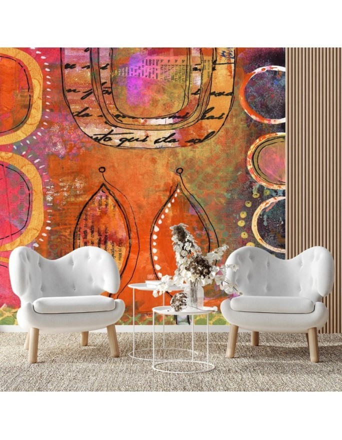 Wallpaper - Orange abstraction Andrea Haase | FEEBY