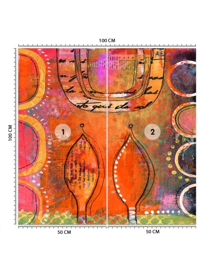 Wallpaper - Orange abstraction Andrea Haase | FEEBY