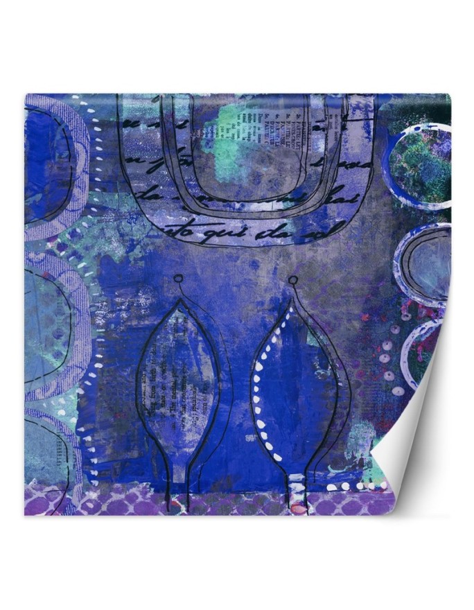 Wall mural Blue abstract -...
