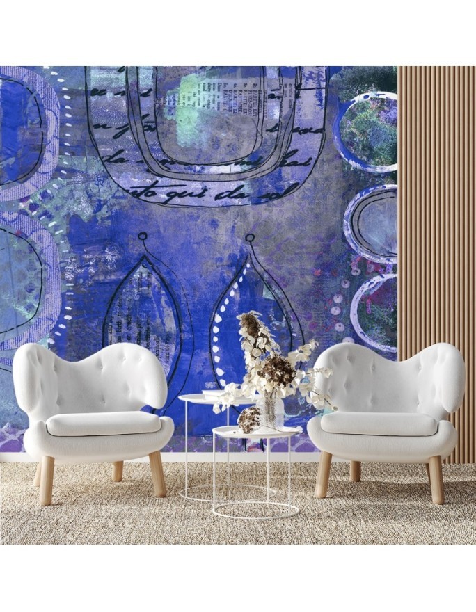 Stylish Wallpaper - Blue abstraction Andrea Haase | FEEBY