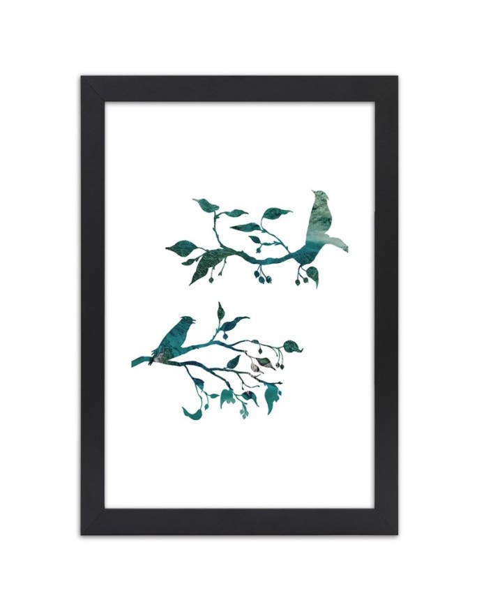 Poster Birds on branches
