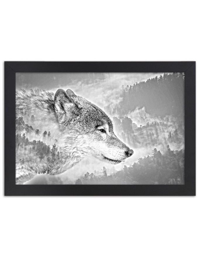 Poster Wolf forest in...
